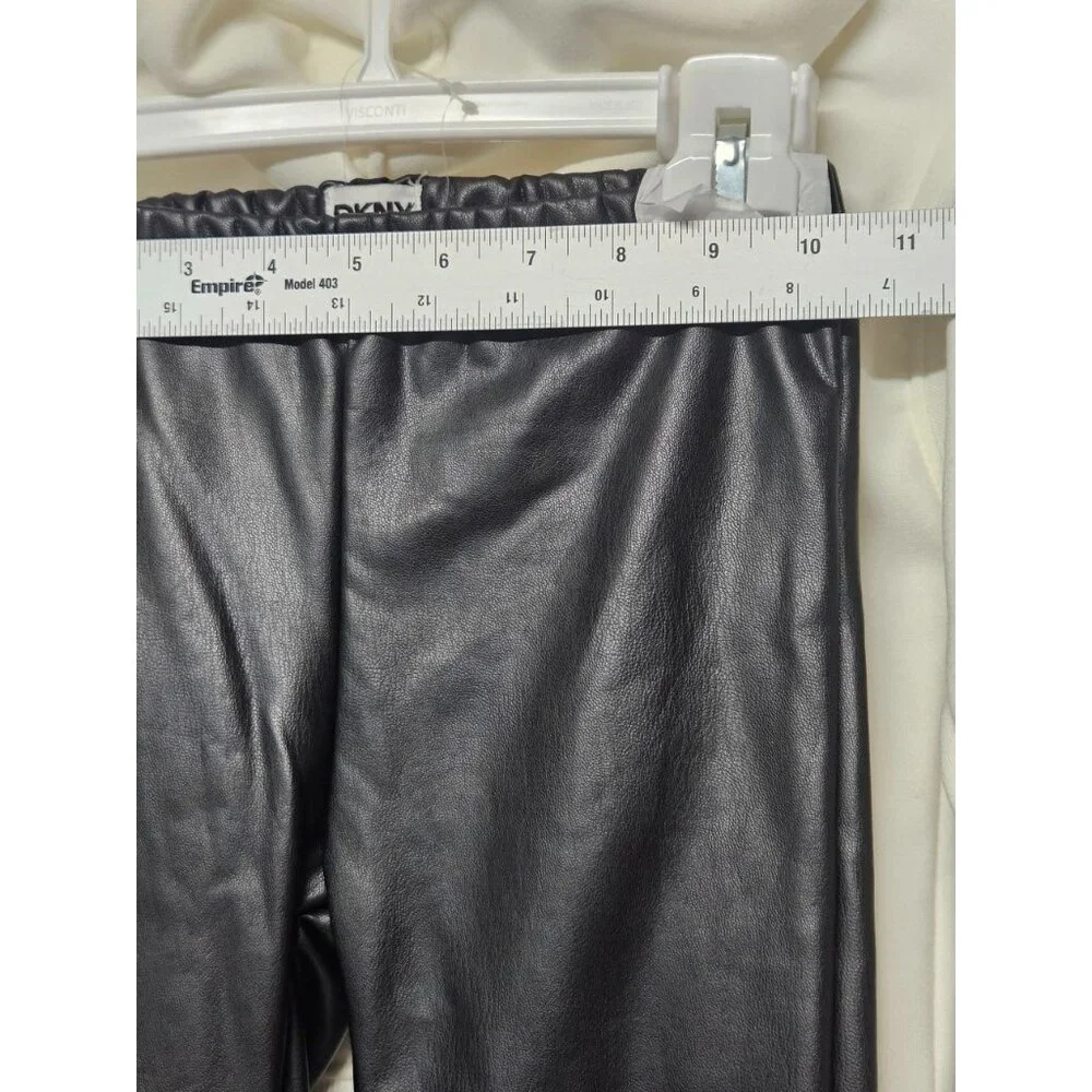 DKNY Girls Size 5 2 Pc Outfit, Sparkling Stone Like Hoodie,‎ Leather Like Pants